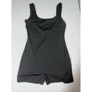 Shein Black Sleeveless Tank Shorts Bodysuit Women’s Size M